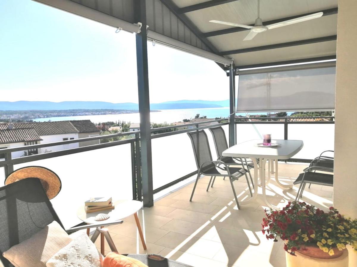 Lovely Sea View House In Malinska Island Krk Dış mekan fotoğraf