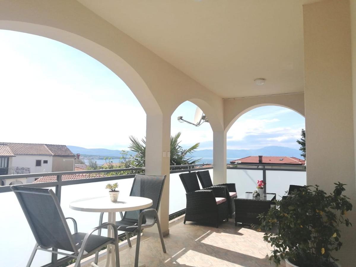 Lovely Sea View House In Malinska Island Krk Dış mekan fotoğraf