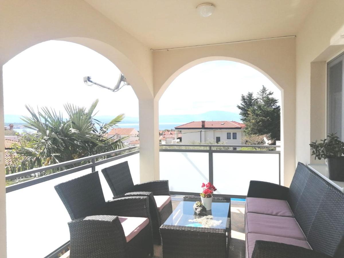 Lovely Sea View House In Malinska Island Krk Dış mekan fotoğraf